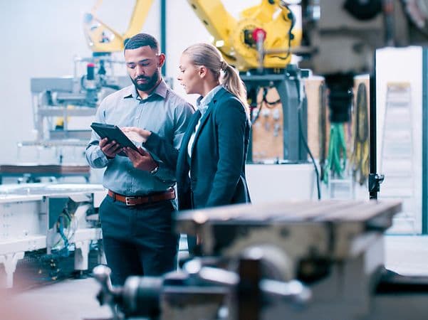 Vernetzter Arbeitsplatz in einem Unternehmen